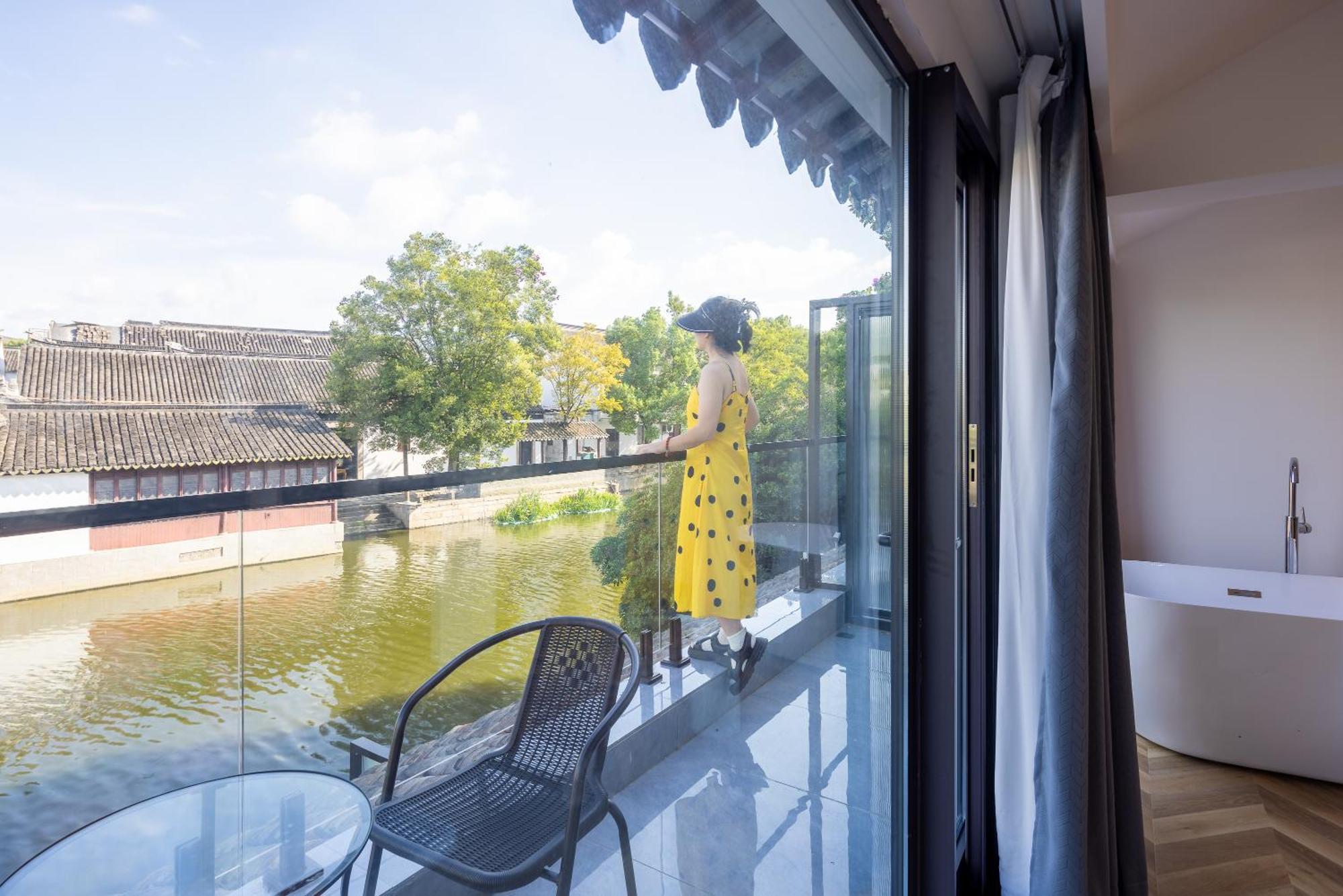 Tongli Slowlife River View Inn Tô Châu Ngoại thất bức ảnh