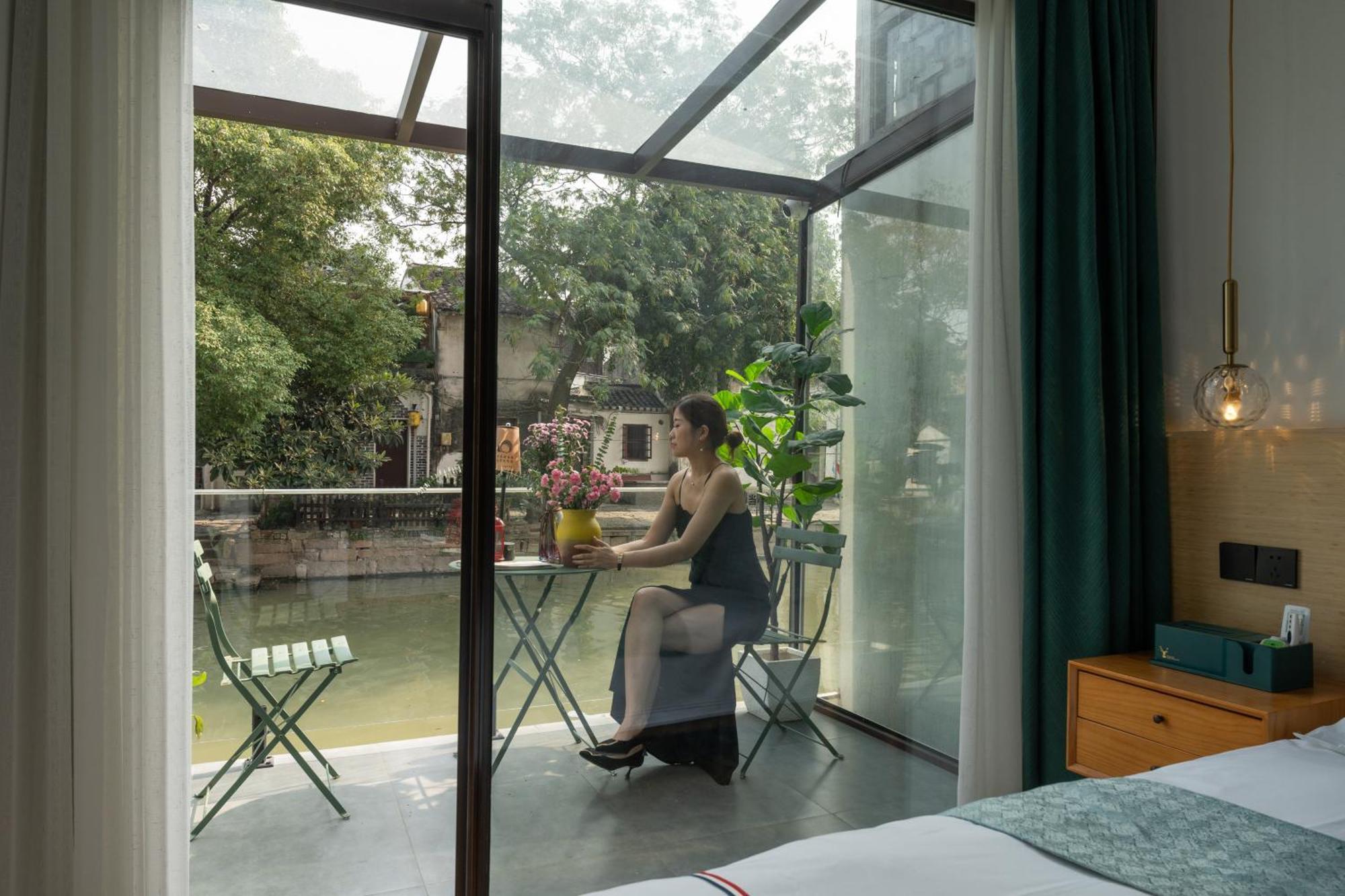 Tongli Slowlife River View Inn Tô Châu Ngoại thất bức ảnh
