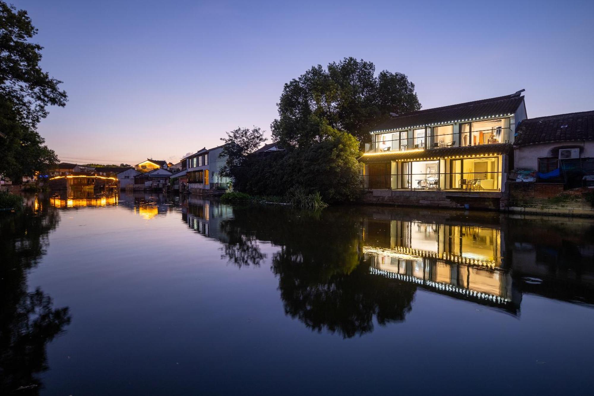Tongli Slowlife River View Inn Tô Châu Ngoại thất bức ảnh